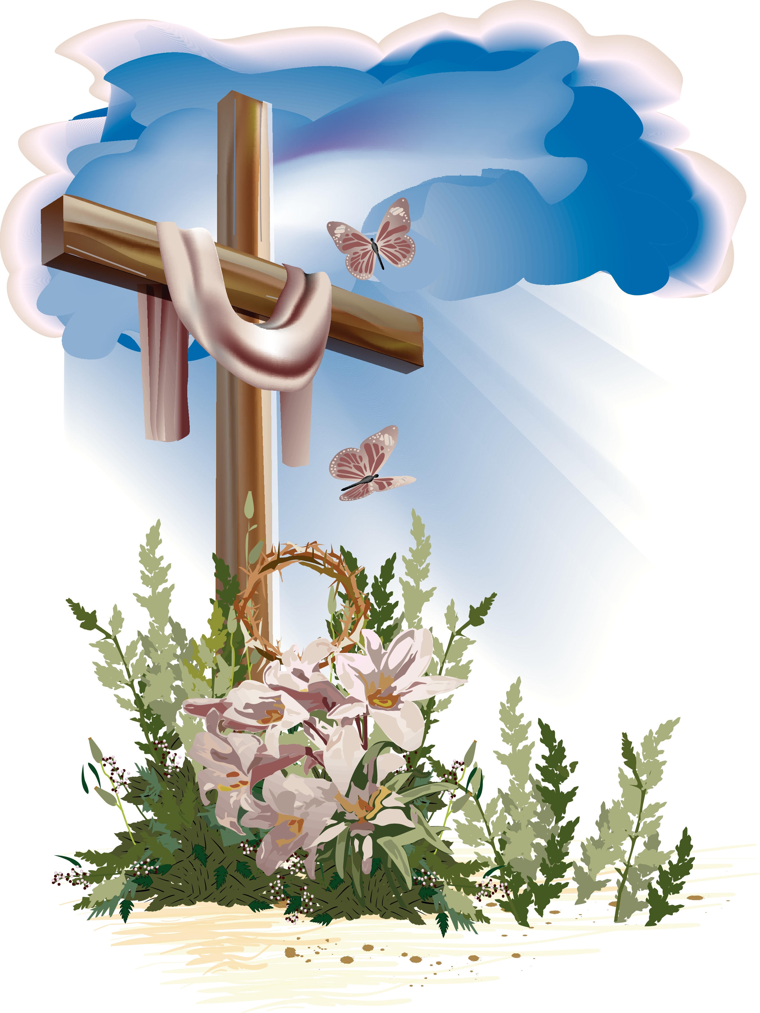 easter cross free clipart - photo #50