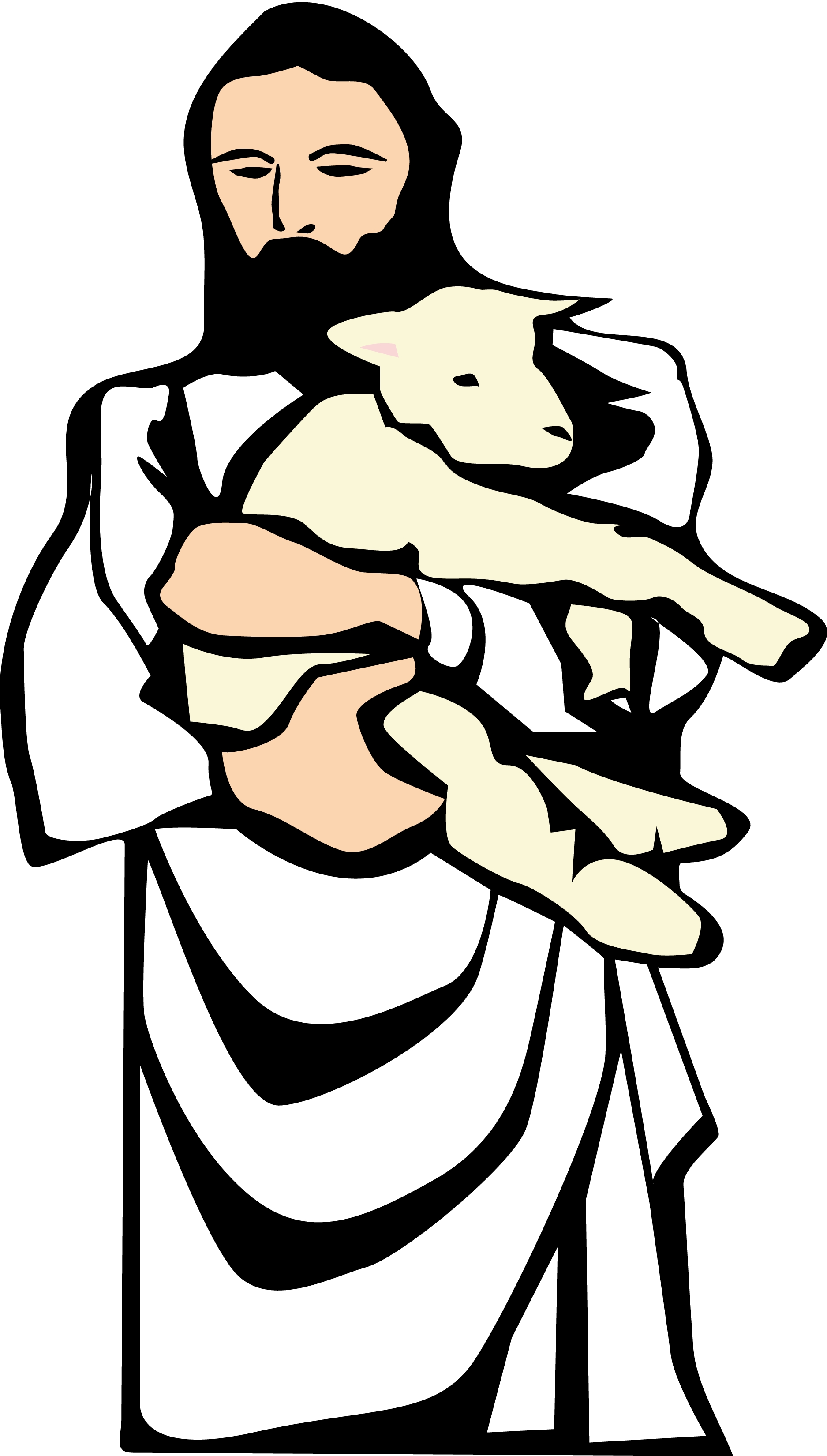 free clip art jesus with lamb - photo #13