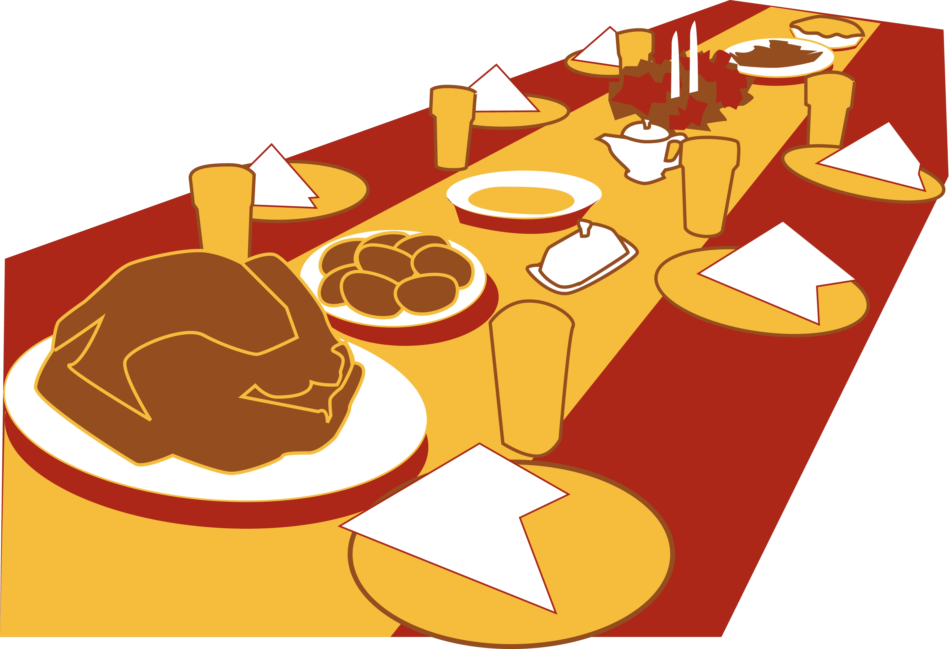 clipart thanksgiving table - photo #22